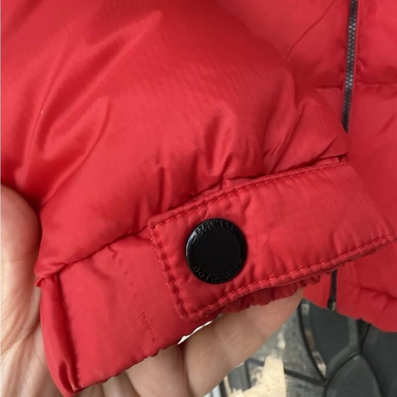 London Fog Men's Insulated Puffer Jacket Size Medium Red & Navy Blue EUC - Picture 5 of 13